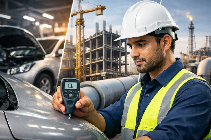 Top Applications of Coating Thickness Gauges in Automotive, Infrastructure, and Oil & Gas Sectors